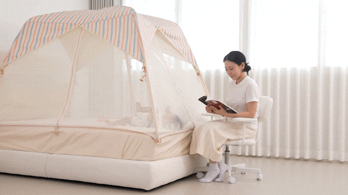 今までにないテント型の構造