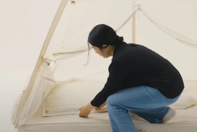 エアコンの風の直あたりを防ぐ