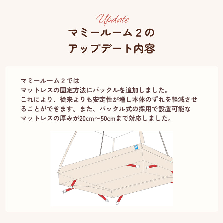 【予約販売】マミールーム２ スターターセット（本体＋防水パッド）｜MOMMYLOOM テント型ベッドガード
